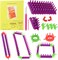 Flexible Loom Kits Adjustable Knitting Loom Set, Include Square Knitting Loom, round Knitting Board, Loom Hook & Needle DIY Craft Tool - Creative Knitting Loom Kits Replaces Multiple Looms